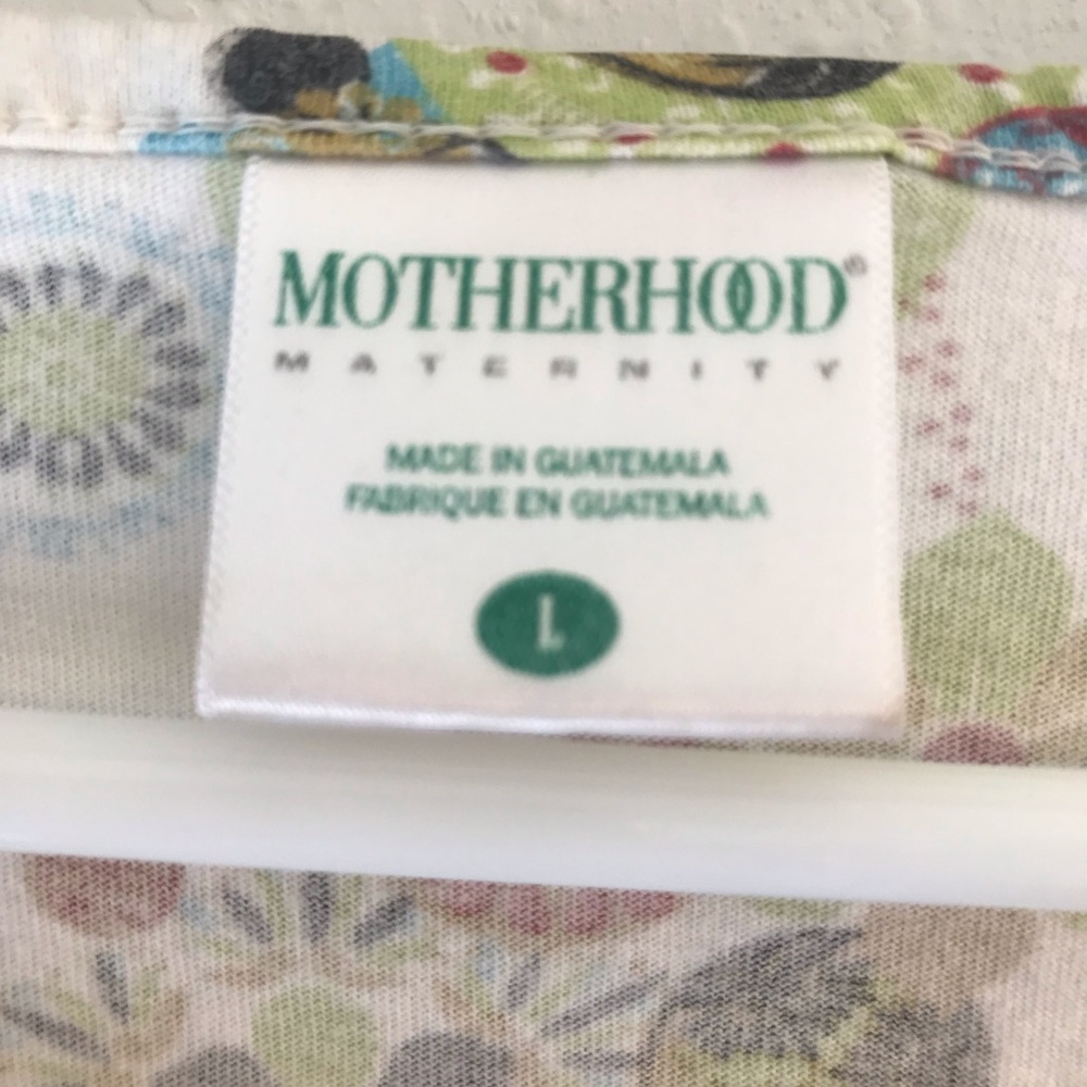 Motherhood Maternity Print Shirt Size Large - Picture 3 of 6